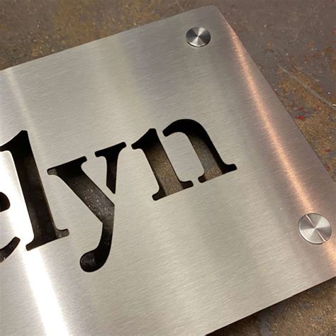 laser cut metal house signs uk|stainless steel house signs.